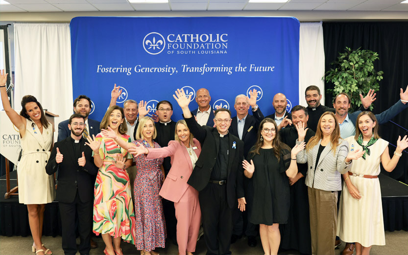 group shot of people celebrating at the 2026 Endowment Distribution Ceremony