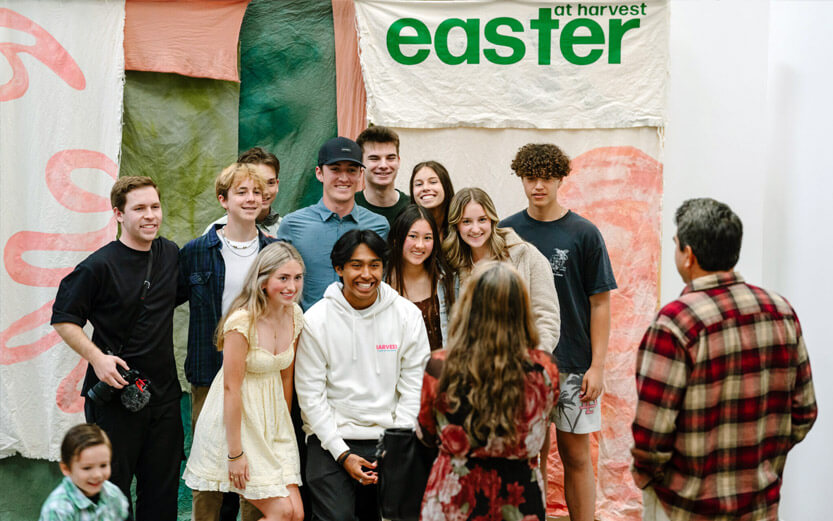 youth group photo on easter sunday