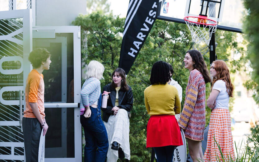 church youth outside