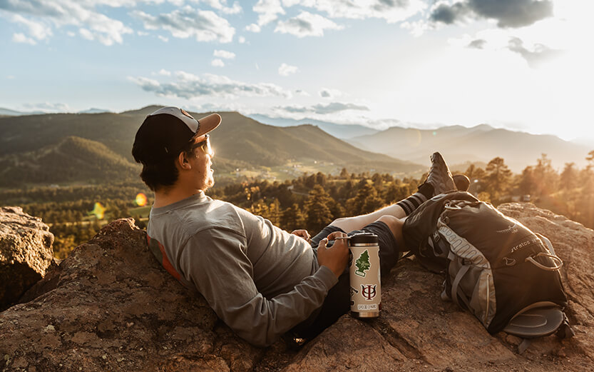Phi Kappa Psi student in the mountains