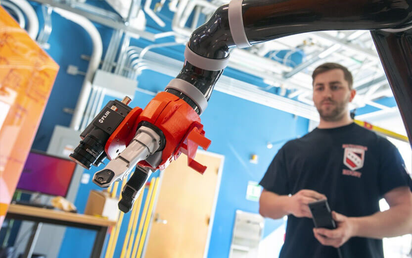 a robotics student