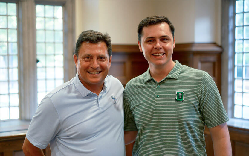 father and son Sigma Phi Epsilon members