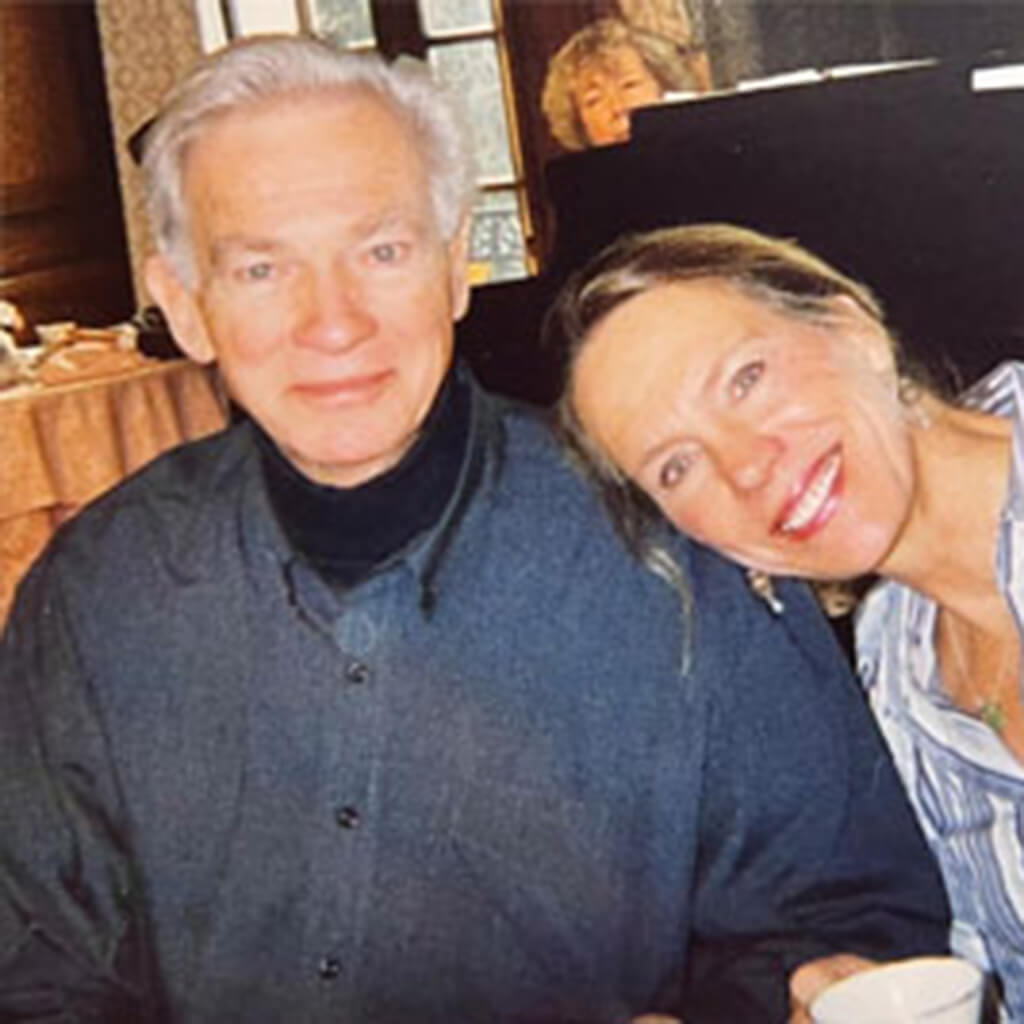 Bunny McBride with her father,