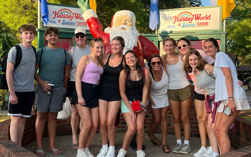 a group of teens on an outing