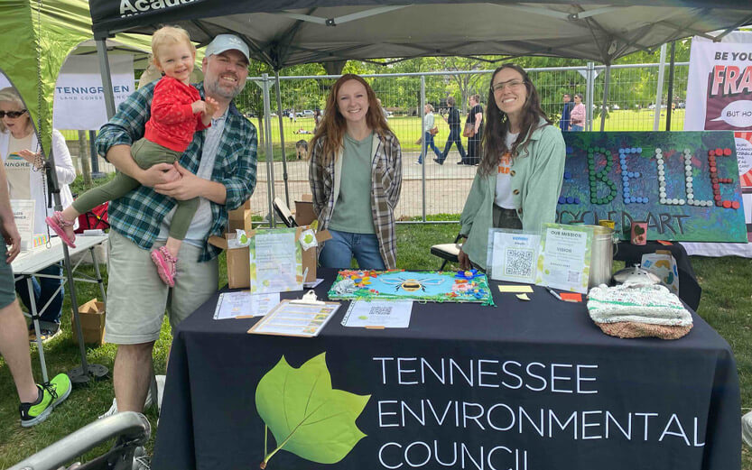 event booth for Tennessee Environmental Council