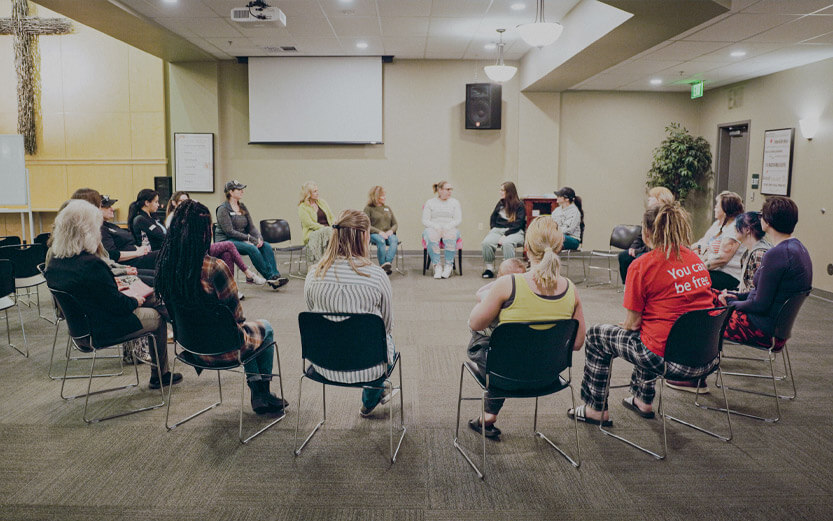 church group seated in a circle