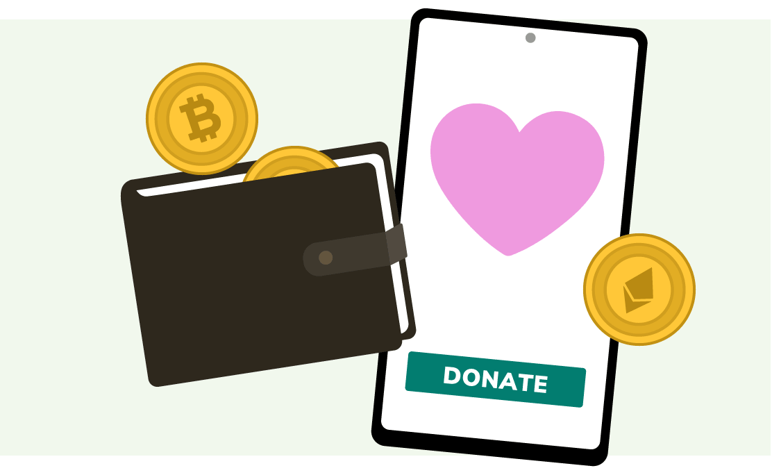 illustration for crypto giving